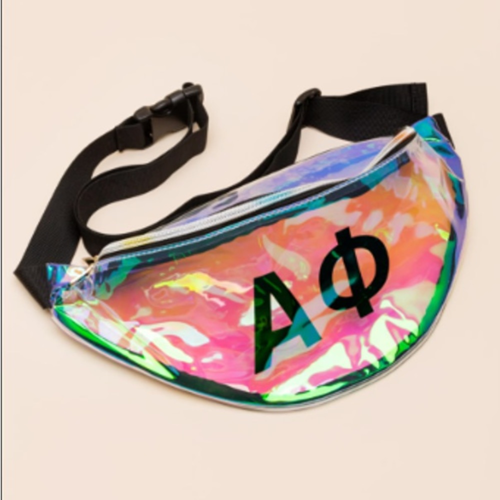 Clear Fanny Pack Alpha Phi Sorority Transparent Belt Bag